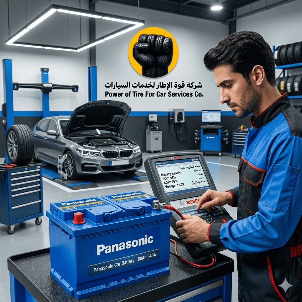 بطاريات Panasonic الأصلية للسيارات في الرياض